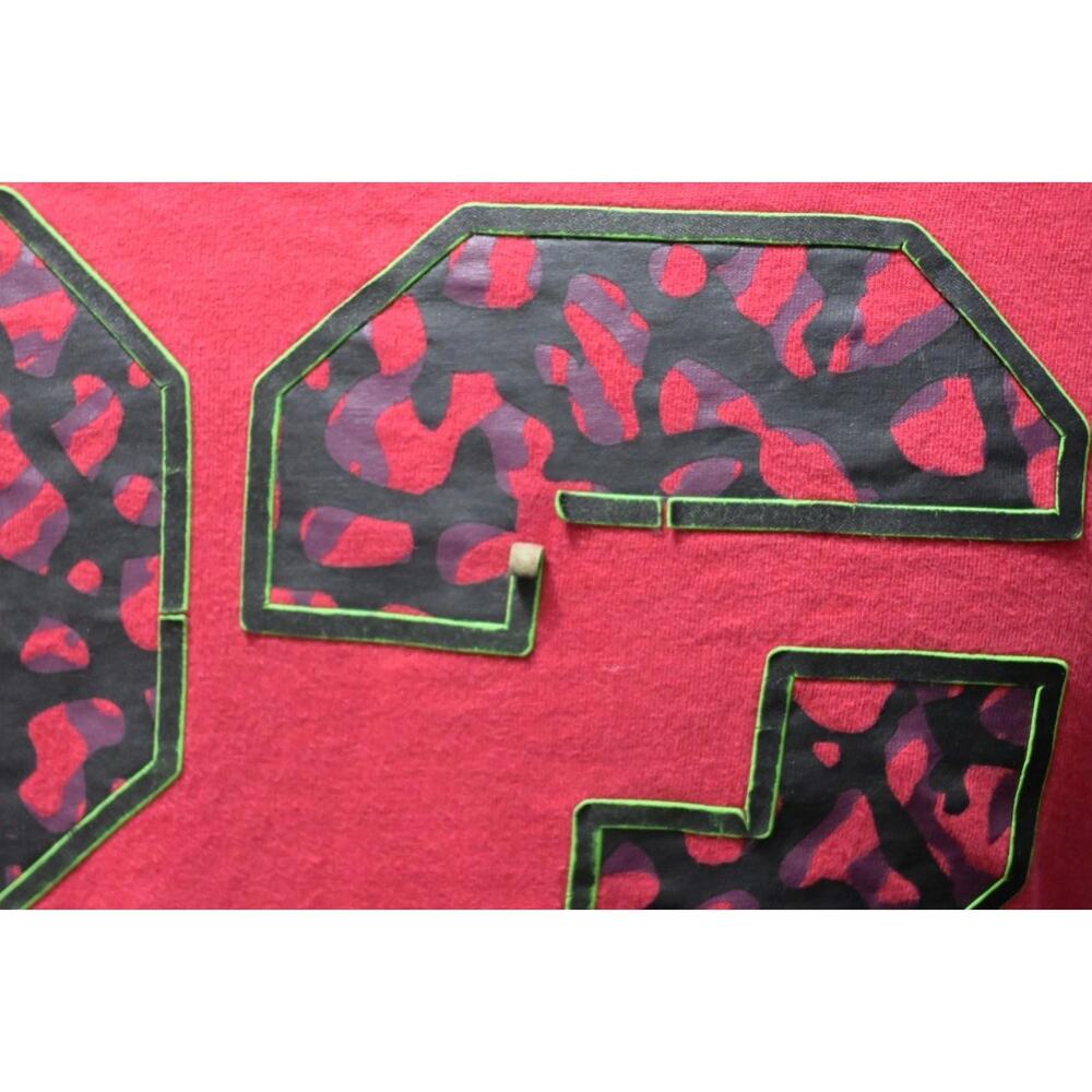 Nike Air Jordan Tee Gym Shirt Graphic Red 3/4 Sleeve Mens Size Medium - Picture 5 of 11